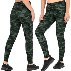 Leggings de yoga taille haute respirants et ajustés pour femmes, fabriqués au Pakistan, en tissu tricoté décontracté, avec logo personnalisable - Product Image 6