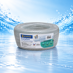 Tuyau d'aspiration en PVC KARYON CrystalFlow 50 mm x 20 m, transparent, renforcé, flexible, pour le transfert d'eau, destiné aux acheteurs des États-Unis et d'Asie - Product Image 1