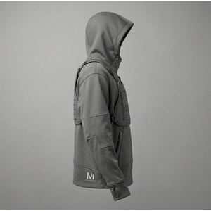 Hoodie Tactique Modulaire Vanguard Tech Streetwear avec Harnais Poitrine Performance Urbaine par MALUZA INDUSTRIES Série Pro - Product Image 6