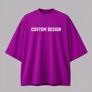 T-shirt unisexe de luxe en coton 100% de haute qualité, impression personnalisée du logo, taille oversize, t-shirt pour homme - Product Image 1