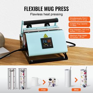 Pressa a Caldo 2 in 1 per Tumbler e Cappelli, Mini 110V, per Sublimazione su Tumbler da 11-30oz e Cappelli - Product Image 4