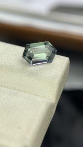 2.00 Carat Certified Natural Unheated <b>Mermaid</b> Tanzanite Rectangle Hexagon Cut With Excellent Color Natural Zoisite Loupe Clean - Product Image 3