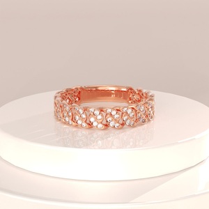 925 <b>Silver</b> Yellow Gold Plated Cuban Link <b>Ring</b> with Prong & Claw <b>Set</b> Moissanite Diamond Hip Hop Band for Men Women Unisex Gift - Product Image 5