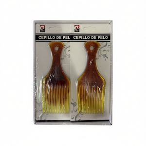 Pettine Lisciante Color Ambra con Motivo Girevole, Multi-Styler Portatile per la Cura dei Capelli - Product Image 1