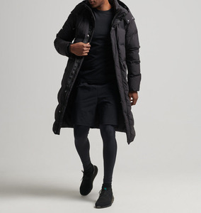 Wholesale <b>Men</b> Custom Logo Color Padded <b>Long</b> <b>Puffer</b> <b>Coat</b> Winter Warm Bulk Order Streetwear Supplier Manufacturer Jacket Outerwear - Product Image 2