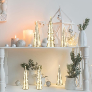 New design <b>Christmas</b> <b>tree</b> figurines LED fairy lights Light up <b>Christmas</b> <b>tree</b> ornaments Holiday <b>table</b> decor Luxury Xmas decor - Product Image 3