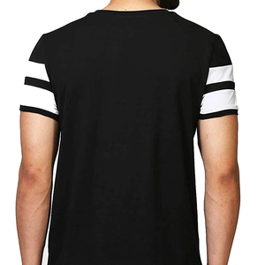 T-shirt pour homme en coton 100% pour l'été, couleur unie, col rond, décontracté, séchage rapide, respirant, anti-boulochage, personnalisable, MADE BY BS - Product Image 4