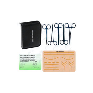 Juego de herramientas médicas completas para sutura de heridas Kit de práctica de sutura quirúrgica con almohadillas de sutura realistas Instrumento médico - Product Image 1