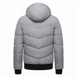 Nueva Chaqueta Acolchada Premium para Hombre 2026, Ligera, con Capucha, para Invierno, con Bolsillos con Cremallera, Fabricante OEM Personalizado - Product Image 4