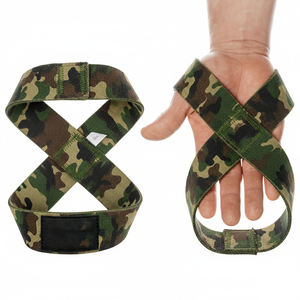 Correas de Camuflaje Resistentes en Forma de 8, Antideslizantes, para Entrenamiento, Ejercicios de Fuerza, Correas de Neopreno en Forma de 8, Correas Resistentes para Levantamiento de Pesas - Product Image 6