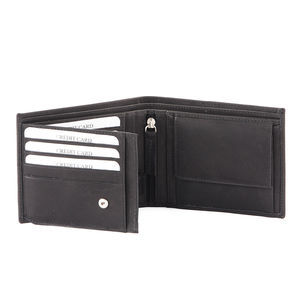 Cartera de Hombre Royaa Vintage, Corta, Delgada, Bifold, de Cuero Genuino Crazy Horse, con Forro de PVC, Bloqueo RFID, Cierre Abierto, Multifuncional 5 - Product Image 3