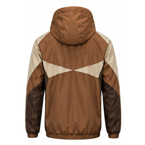 Windbreaker <b>Jacket</b> for <b>Men</b> <b>Lightweight</b> Outdoor Running Water Resistant Full Zip Hooded Sportswear Custom Design OEM Manufacturer - Product Image 2