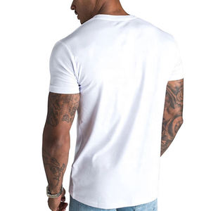 T-shirt décontracté pour homme en coton 100% avec logo personnalisé bleu, manches courtes, respirant, écologique, séchage rapide, streetwear d'été - Product Image 6