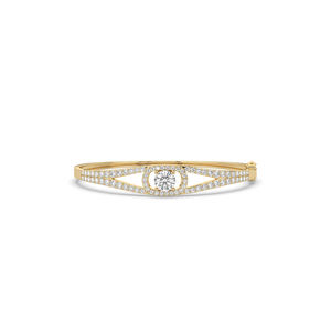 Luxeshine Women's 3.25Ct Lab Grown Diamond Round Brilliant Cut 14KT/10KT <b>Gold</b> Bracelet for Party Wedding & Engagement Gifts - Product Image 3