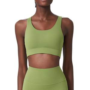 Sujetador deportivo para mujer al por mayor, personalizado, superventas, ajustable, transpirable, con espalda cruzada, a prueba de golpes, para gimnasio, yoga y fitness - Product Image 6