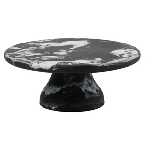 Premium Quality Natural Resin Finished Color Round Cake Stand Hand <b>Crafted</b> Oven Safe Kiswah <b>Craft</b> - Product Image 2