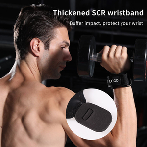 Guantes de Gimnasio Negros de PU para Levantamiento de Pesas con Soporte Ajustable para Muñeca y Correa de Velcro de ASKIM IMPEX Hand Grips - Product Image 5
