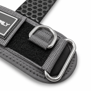 Correas de Levantamiento de Pesas de Algodón D-Cuff Grises, Bandas de Soporte para Muñecas Antideslizantes para Entrenamiento de Levantamiento de Pesas, Gimnasia, Crossfit, con Hebilla Personalizada - Product Image 5