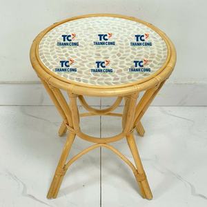 Table d'appoint en osier de rotin écologique vente en gros de table basse en osier table de chaise de jardin en rotin à haute durabilité - Product Image 1