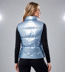 Gilet matelassé unisexe à capuche, épais et chaud, sans manches, personnalisable, pour l'extérieur, décontracté - Product Image 2