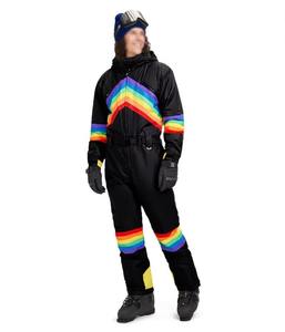 Nouvelle combinaison de ski imperméable 10 000 mm /-Tex respirante et extensible avec capuche et fermeture éclair, veste de snowboard unisexe, logo personnalisé - Product Image 5