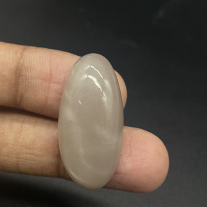 HAYAAT GEMS - Piedra Lunar Natural Cabujón Ovalado Largo, Color Blanco Lechoso, 30x15x9.4mm, 32.95 Quilates, para Colgante, Anillo, Fabricación de Joyas - Product Image 5