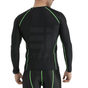 T-shirt de compression haute performance pour homme, écologique, anti-humidité, pour la gym et le fitness, en Spandex/Polyester, coupe classique, vêtement de sport - Product Image 2