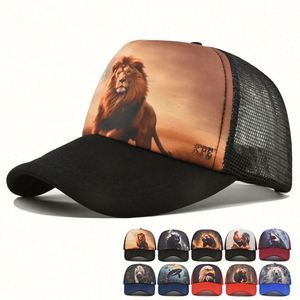 Gorras de béisbol estilo punk al por mayor con estampado en relieve, gorras trucker formales de 5 paneles con corona alta y espalda de malla de espuma - Product Image 2