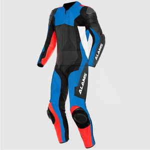 Combinaison de moto unisexe en cuir une pièce, coupe-vent, grande taille, anti-chute, résistante à l'usure, pour course automobile - Product Image 6