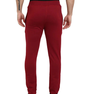 AXIS APPAREL Pantalon de survêtement rouge pour homme, taille élastique, braguette zippée, cordon de serrage, poches latérales, léger, décontracté, respirant, tricoté - Product Image 4