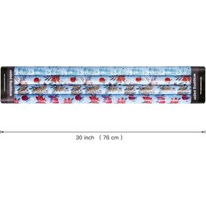 Rotolo di Carta da Regalo Natalizia Jumbo da 30 Pollici, Design con Palle di Neve Rosse e Blu, Pigne, Stelle di Natale e Alberi di Natale - Product Image 2