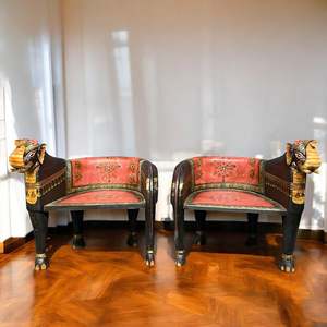 CHAISE ÉLÉPHANT PEINTE - Chaise éléphant de luxe personnalisée en bois massif, qualité supérieure, décoration vintage à assortir - MOQ 1 conteneur seulement - Product Image 1