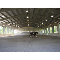 Structure en acier en forme de H pour arène d'équitation, terrain de sport équestre à portée libre