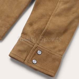 Camisa de Cuero de Piel de Cabra Natural de la Mejor Calidad, Estilo 2026, Color y Diseño Personalizables para Hombre - Product Image 4
