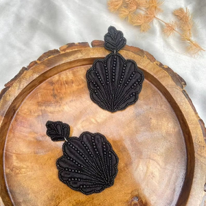 Handmade Jewelry Handcrafted Embroidered Fashion <b>Beaded</b> Earrings Beautiful Design Silk <b>Thread</b> Embroidery Woman Girls Gift - Product Image 1