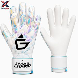 Guantes de Portero de Fútbol Profesionales de Alta Adherencia, Palma de Látex Natural, Protección para los Dedos, Antideslizantes, Transpirables, Cierre de Gancho y Bucle - Product Image 5