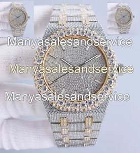 Nuevo Reloj Hip Hop de Acero Inoxidable con Movimiento Automático y Cristales de Moissanita Auténtica - Product Image 2