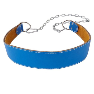 Hot Selling Cowhide Heavy Duty Weightlifting Dip <b>Belts</b> for Bodybuilding Training <b>Chain</b> Pull Ups with Back Support - Product Image 1