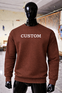 OEM Men's Crew Neck Sweatshirt Custom Design Cotton <b>Fleece</b> Pullover Plain Sweatshirt for Bulk Clothing Business - Product Image 6