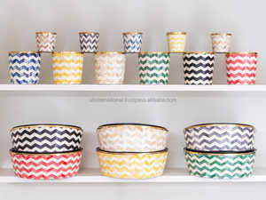 Pot de fleurs décoratif en résine, incrustation d'os, pour jardin et bar, couleur naturelle, à vendre, meilleure qualité polie - Product Image 5