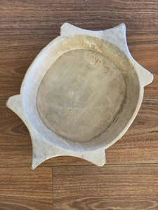 <b>Vintage</b> Indian Wooden Dough Kneading Parat Home Decor Bathroom Towel Tray <b>Sideboard</b> Console Coffee Table Display - Product Image 2