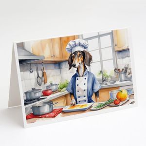 Whimsical Salelopki the Chef A7 Tarjetas de felicitación Paquete de 8 tarjetas de notas en blanco con sobres Tamaño 5x7 - Product Image 1