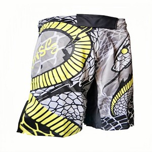 กางเกง MMA ลายเสือสำหรับผู้ชาย ทรงปกติ ระบายเหงื่อได้ดี ผลิตจากโพลีเอสเตอร์ สั่งทำได้ ชุดกีฬาสำหรับผู้ใหญ่ พิมพ์ลายแบบ Sublimation Transfer รับผลิตแบบ OEM - Product Image 3