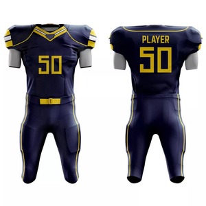 Custom Logo American Football Uniform with Printed Design Comfortable Short Sleeve Sports Wear Breathable and Low MOQ - Product Image 5