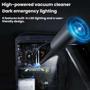Souffleur de poussière portatif rechargeable par USB, brosse électrique, nettoyeur d'air portable, mini aspirateur pour le nettoyage du clavier d'ordinateur - Product Image 3