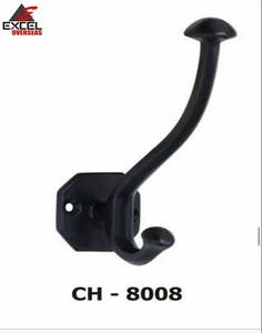 Porte-manteau et porte-chapeau en fonte, design standard, installation sur porte, prix de gros - Product Image 1