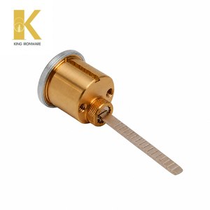 Cilindro de Cerradura de Puerta SC con Ranura para Llave, Cromado Satinado, Estándar Americano, Herraje de Seguridad para Puerta, Latón Sólido, Duradero - Product Image 5
