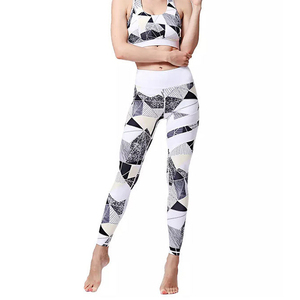 Pantalones de Yoga Sólidos Personalizados de Alta Calidad, Leggings Deportivos de Tallas Grandes, Cintura Alta, Ajustados, de Spandex/Nailon, Elásticos en Cuatro Direcciones, de Secado Rápido - Product Image 3