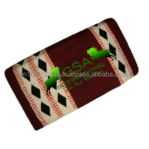 Manta de Silla de Montar con un Hermoso Diseño Geométrico, Totalmente Personalizable, 100% Lana de Nueva Zelanda, para Equitación Western - Product Image 5