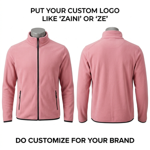 240g Premium Quality Polar Fleece <b>Jacket</b> Anti Pill Soft Thermal Fabric Brushed Fleece <b>pink</b> Full Zip Autumn <b>Jacket</b> Lightweight - Product Image 1